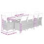 Set de mesa y sillas de jardín 11 pzas y cojines ratán PE beige de , Conjuntos de jardín - Ref: Foro24-3277247, Precio: 1,00 ...