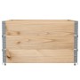 Collares de palets 3 unidades madera maciza de pino 100x100 cm de , Plataformas de carga y palés - Ref: Foro24-3295374, Preci...