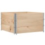 Collares de palets 3 unidades madera maciza de pino 100x100 cm de , Plataformas de carga y palés - Ref: Foro24-3295374, Preci...