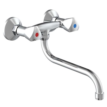 SCHÜTTE Mezclador de lavabo de pared bimando CESTI cromo de SCHÜTTE, Grifos - Ref: Foro24-435071, Precio: 53,16 €, Descuento: %