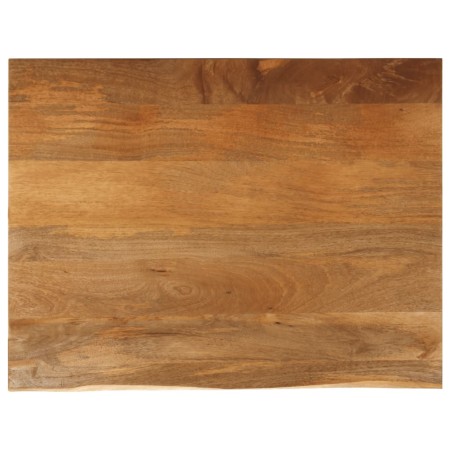 Tablero de mesa borde natural madera maciza mango 100x80x3,8 cm de , Tableros para mesas - Ref: Foro24-370604, Precio: 153,39...