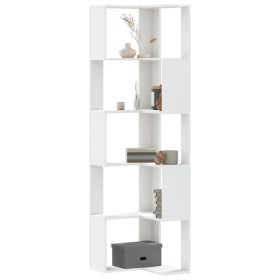Estantería de esquina 5 niveles madera blanco 50x50x179 cm de , Librerías y estanterías - Ref: Foro24-852582, Precio: 88,15 €...