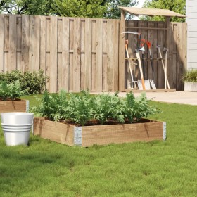 Jardinera de madera maciza de pino 100x100 cm de , Maceteros y jardineras - Ref: Foro24-3295395, Precio: 41,31 €, Descuento: %