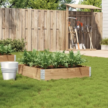 Jardinera de madera maciza de pino 100x100 cm de , Maceteros y jardineras - Ref: Foro24-3295395, Precio: 41,31 €, Descuento: %