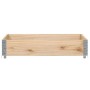 Jardinera de madera maciza de pino 100x100 cm de , Maceteros y jardineras - Ref: Foro24-3295395, Precio: 41,31 €, Descuento: %