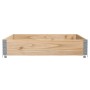 Jardinera de madera maciza de pino 100x100 cm de , Maceteros y jardineras - Ref: Foro24-3295395, Precio: 41,31 €, Descuento: %
