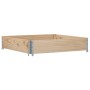 Jardinera de madera maciza de pino 100x100 cm de , Maceteros y jardineras - Ref: Foro24-3295395, Precio: 41,31 €, Descuento: %