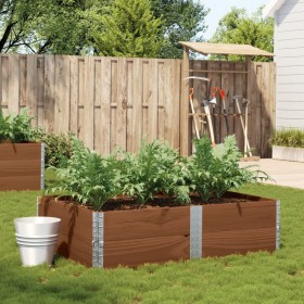 Jardinera de madera maciza de pino marrón 150x100 cm de , Maceteros y jardineras - Ref: Foro24-3295418, Precio: 104,10 €, Des...