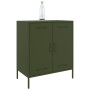 Aparador de acero verde oliva 68x39x79 cm de , Aparadores - Ref: Foro24-842980, Precio: 107,34 €, Descuento: %