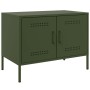Mueble de TV de acero verde oliva 68x39x50,5 cm de , Muebles TV - Ref: Foro24-842942, Precio: 78,03 €, Descuento: %
