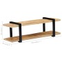 Mueble para TV de madera maciza de mango 130x40x40 cm en Muebles TV | Comprar online en Foru.es