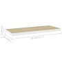 Estante flotante pared 4 uds MDF roble y blanco 80x23,5x3,8 cm en Estanterías | Comprar online en Foru.es