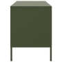 Mueble de TV de acero verde oliva 68x39x50,5 cm de , Muebles TV - Ref: Foro24-842942, Precio: 78,03 €, Descuento: %