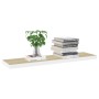 Estante flotante de pared blanco y roble MDF 90x23,5x3,8 cm en Estanterías | Comprar online en Foru.es