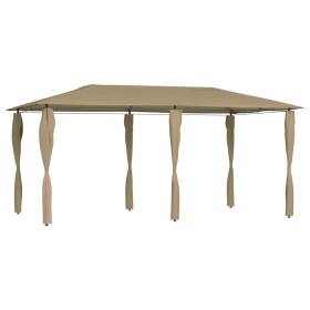 Cenador con cubiertas de postes taupe 2,98x5,3x2,59 m 160 g/m² de , Carpas y cenadores - Ref: Foro24-313618, Precio: 280,28 €...