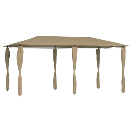 Cenador con cubiertas de postes taupe 2,98x5,3x2,59 m 160 g/m² de , Carpas y cenadores - Ref: Foro24-313618, Precio: 280,28 €...