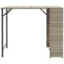 Juego de comedor de jardín plegable 5 pzas ratán PE gris claro de , Conjuntos de jardín - Ref: Foro24-365948, Precio: 171,98 ...