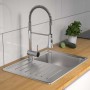 SCHÜTTE Grifo mezclador con caño redondo CORNWALL baja presión cromado de SCHÜTTE, Grifos - Ref: Foro24-435080, Precio: 100,7...