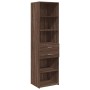 Aparador de madera de ingeniería marrón roble 50x42,5x185 cm de , Aparadores - Ref: Foro24-3281461, Precio: 136,81 €, Descuen...
