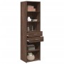 Aparador de madera de ingeniería marrón roble 50x42,5x185 cm de , Aparadores - Ref: Foro24-3281461, Precio: 136,81 €, Descuen...