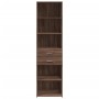 Aparador de madera de ingeniería marrón roble 50x42,5x185 cm de , Aparadores - Ref: Foro24-3281461, Precio: 136,81 €, Descuen...