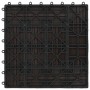 Baldosas de porche de WPC 30x30 cm 1 m² marrón oscuro 11 uds de , Suelos y moquetas - Ref: Foro24-45028, Precio: 62,68 €, Des...
