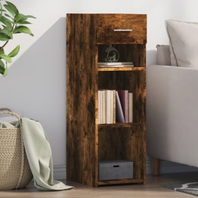 Aparador de madera de ingeniería roble ahumado 30x42,5x93 cm de , Aparadores - Ref: Foro24-846310, Precio: 55,42 €, Descuento: %