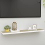 Estante flotante de pared MDF roble y blanco 120x23,5x3,8 cm en Estanterías | Comprar online en Foru.es