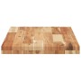 Estante flotante madera acacia maciza acabado aceite 80x40x4 cm de , Estantes y estanterías - Ref: Foro24-3279635, Precio: 69...
