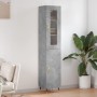 Aparador de madera contrachapada gris hormigón 34,5x34x180 cm de , Aparadores - Ref: Foro24-3199157, Precio: 98,97 €, Descuen...