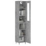 Aparador de madera contrachapada gris hormigón 34,5x34x180 cm de , Aparadores - Ref: Foro24-3199157, Precio: 98,97 €, Descuen...