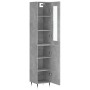 Aparador de madera contrachapada gris hormigón 34,5x34x180 cm de , Aparadores - Ref: Foro24-3199157, Precio: 98,97 €, Descuen...