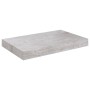 Estante flotante de pared gris hormigón MDF 23x23,5x3,8 cm en Estanterías | Comprar online en Foru.es