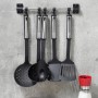 HI Set de utensilios de cocina 6 piezas metal negro y plateado de HI, Espátulas de cocina - Ref: Foro24-435271, Precio: 17,36...