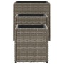 Jardineras 3 unidades ratán sintético gris de , Maceteros y jardineras - Ref: Foro24-366397, Precio: 82,97 €, Descuento: %