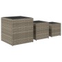 Jardineras 3 unidades ratán sintético gris de , Maceteros y jardineras - Ref: Foro24-366397, Precio: 82,97 €, Descuento: %