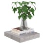 Estante flotante pared 2 uds MDF gris hormigón 23x23,5x3,8 cm en Estanterías | Comprar online en Foru.es
