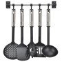HI Set de utensilios de cocina 6 piezas metal negro y plateado de HI, Espátulas de cocina - Ref: Foro24-435271, Precio: 17,36...