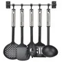 HI Set de utensilios de cocina 6 piezas metal negro y plateado de HI, Espátulas de cocina - Ref: Foro24-435271, Precio: 17,36...