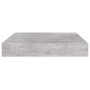 Estante flotante pared 2 uds MDF gris hormigón 23x23,5x3,8 cm en Estanterías | Comprar online en Foru.es