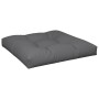 Cojín para sofá de palets de tela gris 80x80x12 cm de , Cojines para sillas y sofás - Ref: Foro24-360491, Precio: 45,85 €, De...