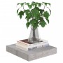 Estante flotante pared 4 uds MDF gris hormigón 23x23,5x3,8 cm en Estanterías | Comprar online en Foru.es