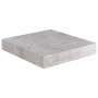 Estante flotante pared 4 uds MDF gris hormigón 23x23,5x3,8 cm en Estanterías | Comprar online en Foru.es