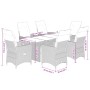 Set comedor jardín 7 pzas y cojines ratán sintético gris de , Conjuntos de jardín - Ref: Foro24-3276744, Precio: 788,94 €, De...