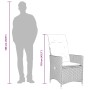 Set comedor jardín 7 pzas y cojines ratán sintético gris de , Conjuntos de jardín - Ref: Foro24-3276744, Precio: 788,94 €, De...