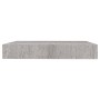 Estante flotante pared 4 uds MDF gris hormigón 23x23,5x3,8 cm en Estanterías | Comprar online en Foru.es