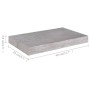 Estante flotante de pared gris hormigón MDF 40x23x3,8 cm en Estanterías | Comprar online en Foru.es