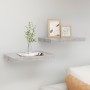 Estantes flotantes de pared 2 uds MDF gris hormigón 40x23x3,8cm en Estanterías | Comprar online en Foru.es