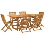 Juego comedor de jardín 7 pzas madera maciza acacia 180x90x75cm de , Conjuntos de jardín - Ref: Foro24-3321530, Precio: 498,9...