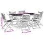 Juego comedor de jardín 7 pzas madera maciza acacia 180x90x75cm de , Conjuntos de jardín - Ref: Foro24-3321530, Precio: 498,9...